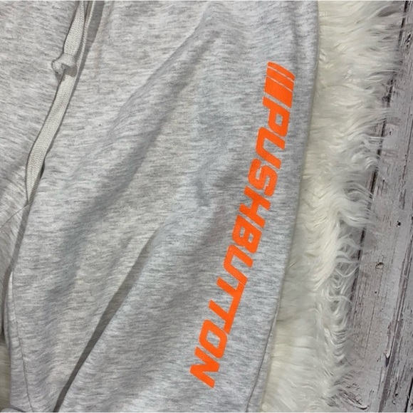 Adorable Grey Push Button sweat pants. - Picture 10 of 11